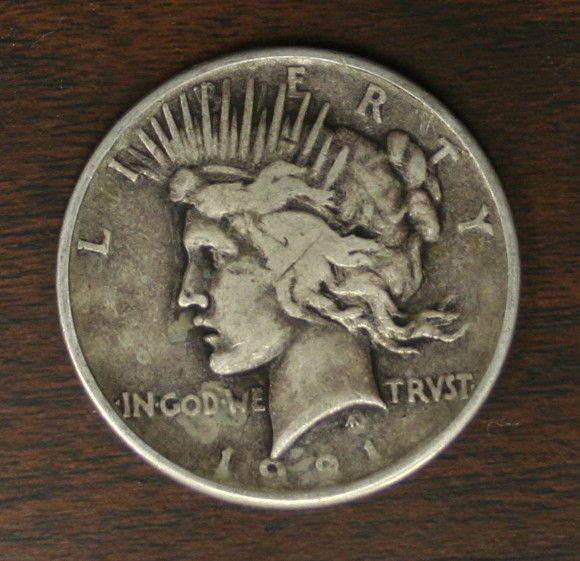 1921 P,AG, Peace Silver Dollar, Key Date, 03  