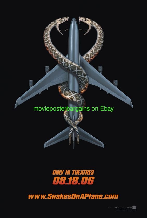 ANACONDA + SNAKES ON A PLANE + ANACONDAS MOVIE POSTER  