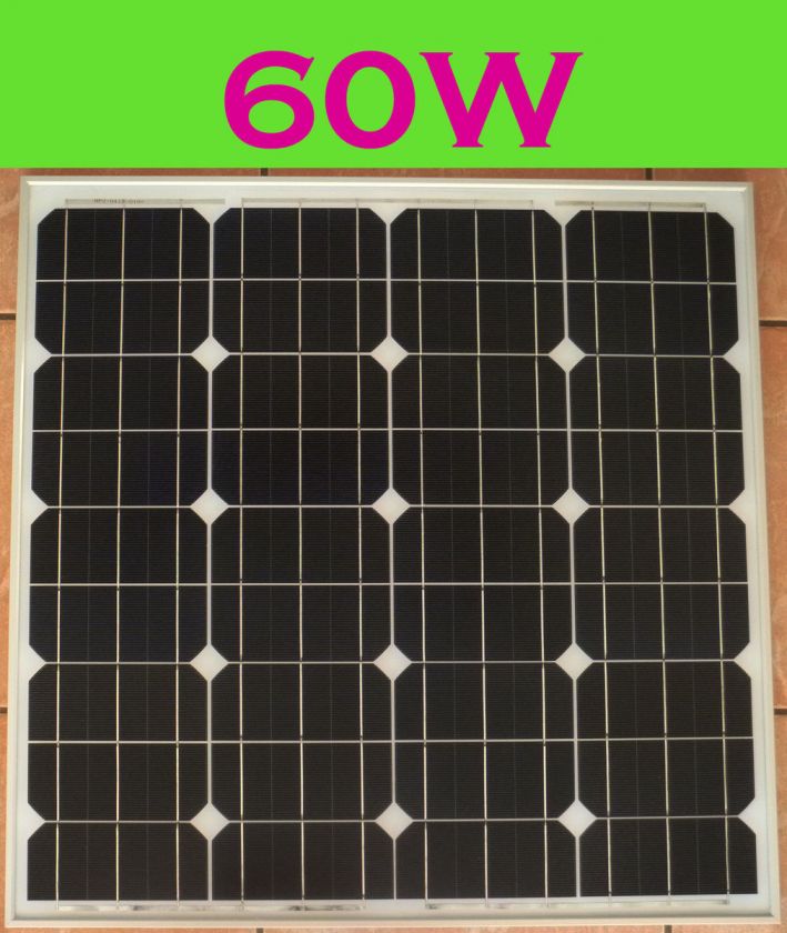 60W Mono Crystalline Solar Panel panneau solaire  