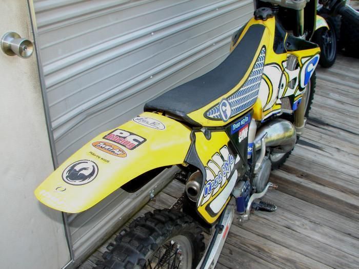 1998 SUZUKI DIRT BIKE RM125 125 MUD FLAP REAR FENDER  