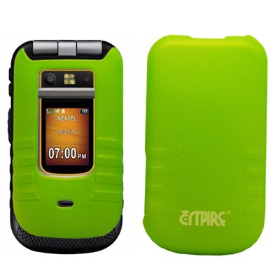 for Motorola I686 Green Case Cover+Car Charger 886571099014  