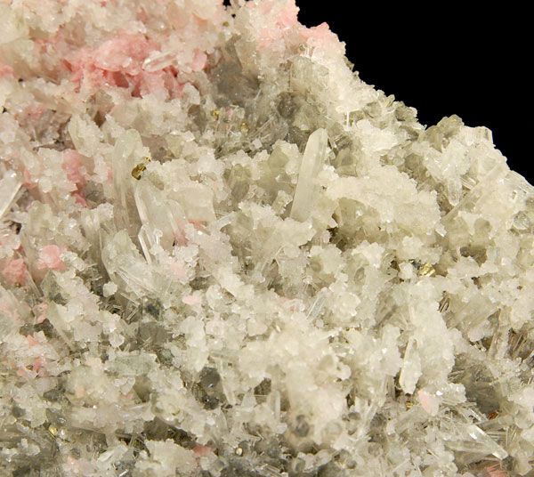 RHODOCHROSITE QUARTZ AND PYRITE ON MATRIX 2x13192  