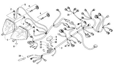 ARCTIC CAT Z1 TURBO HARNESS,MAIN 09 Z1 TURBO 1686 511  