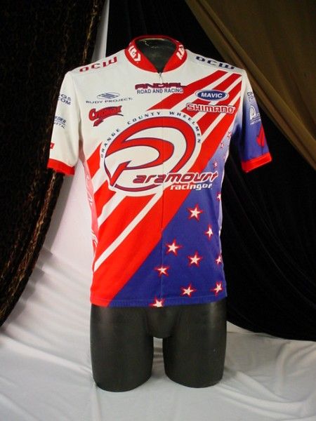 MENS CYCLIST SHIRT Bicycle OC WHEELMEN Paramount Race MEDIUM Biking 