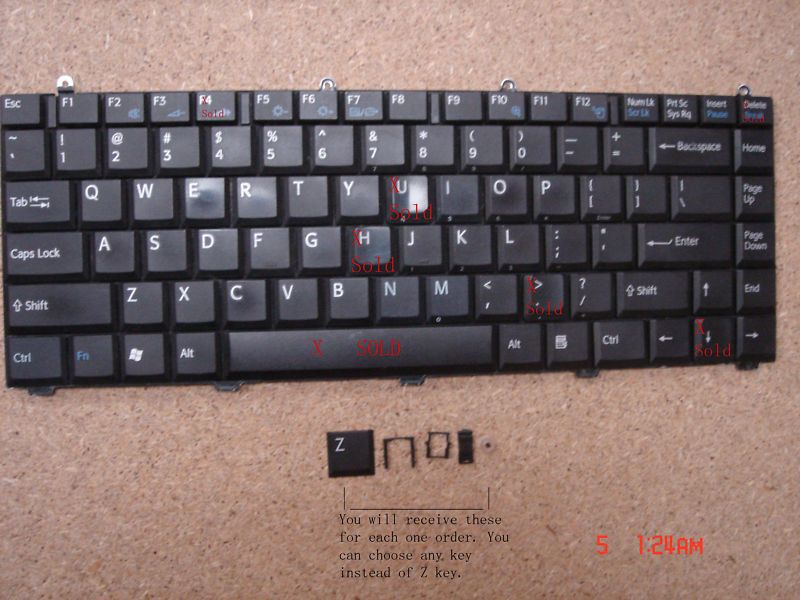 Key SONY PCG 7A1L PCG 7A2L PCG 7D1L PCG 7D2L Keyboard  