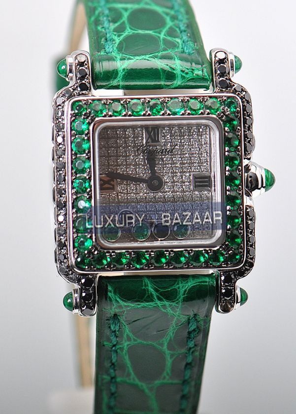 Chopard Happy Sport Square   Emeralds, Diamonds 276852 1015  