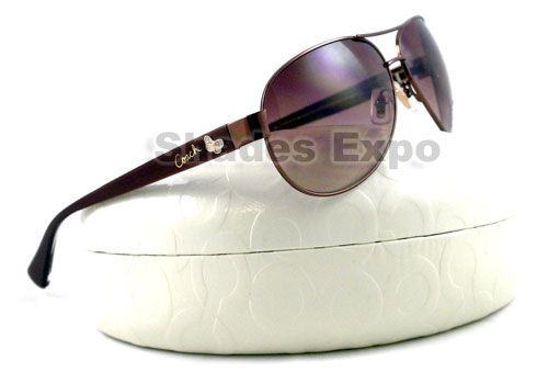 NEW COACH SUNGLASSES CC 1034 BROWN TAN CC1034 AUTH  