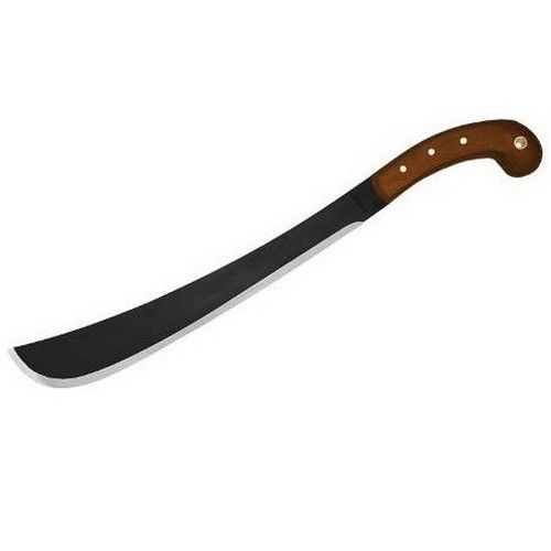   14HC Golok Machete Hardwood Handle 1075 High Carbon Steel Blade  