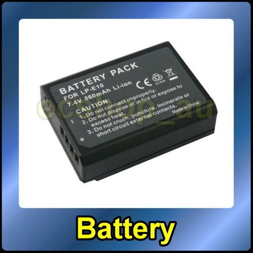 Battery for Canon LP E10 LPE10 EOS Rebel T3 1100D Kiss X50  