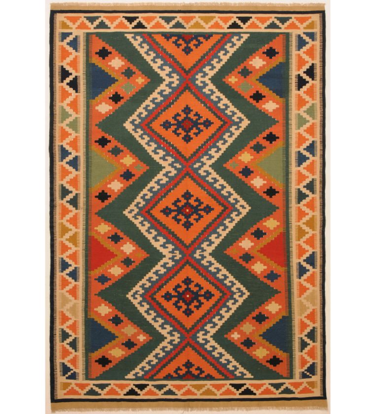 Large Area Rugs Flat  Woven Persian Kilim 6 x 9  