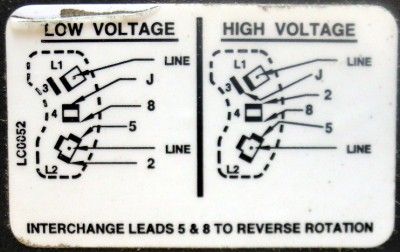   115/230 volt, 13.4/6.7 amps, 1725 rpm, 56hzc frame, 60hz, open