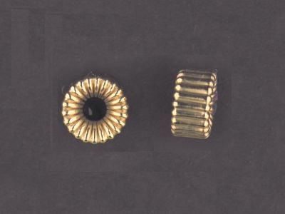 14kt Gold Filled round spacer smooth corrugated beads  