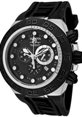 Invicta Watch 1530 Mens Subaqua Chronograph Black Dial Black 