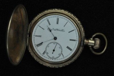 VINTAGE 16S ELGIN HUNTING CASE POCKETWATCH KEEPING TIME  