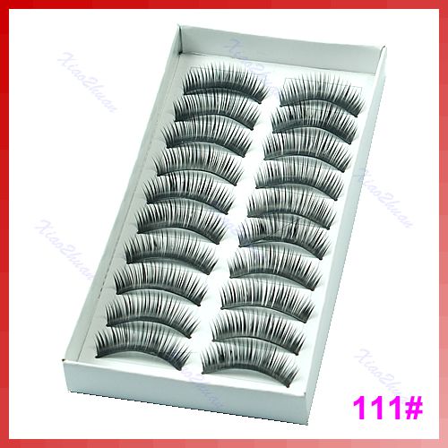 10 Pairs Natural Or Thick Styles Makeup Long False Eye Lash Eyelashes 