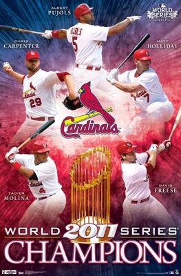 St. Louis Cardinals 2011 WORLD SERIES CHAMPIONS Commemorative Poster 