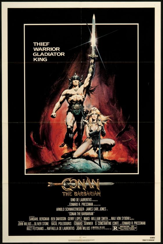 Conan the Barbarian 1982 Original U.S. One Sheet Movie Poster  