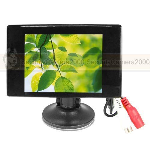 New 2CH CCTV Video Input 3.5 Digital TFT LCD Monitor  