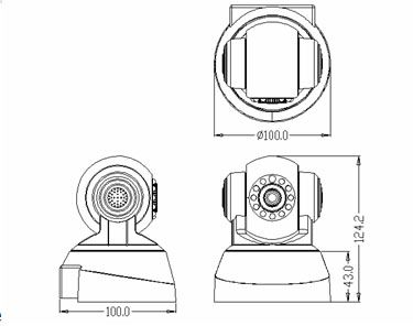 Wireless WiFi indoor internet IP Security Camera 2 way Audio Day Night 