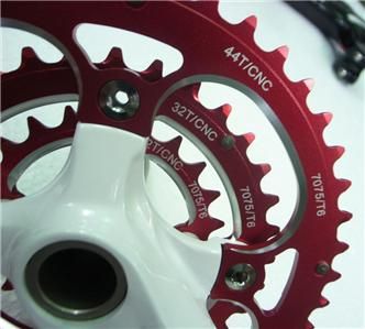 New Swordfish MTB crankset 7075 CNC 44/32/22T,white,s  