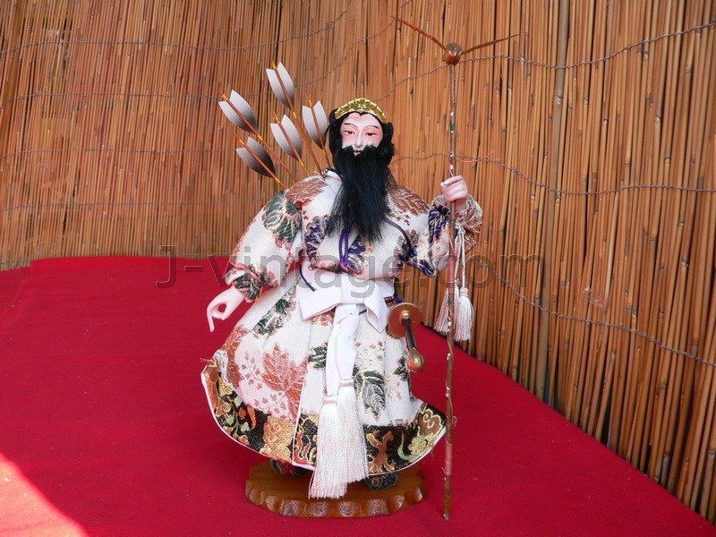 27cm DOLL Japanese JIMMU TENNO 1st Emperor SAMURAI  