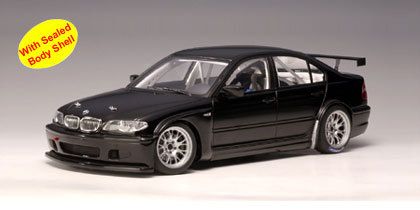 18 Auto Art 2005 BMW 320i E46 WTCC Black Plain Color  