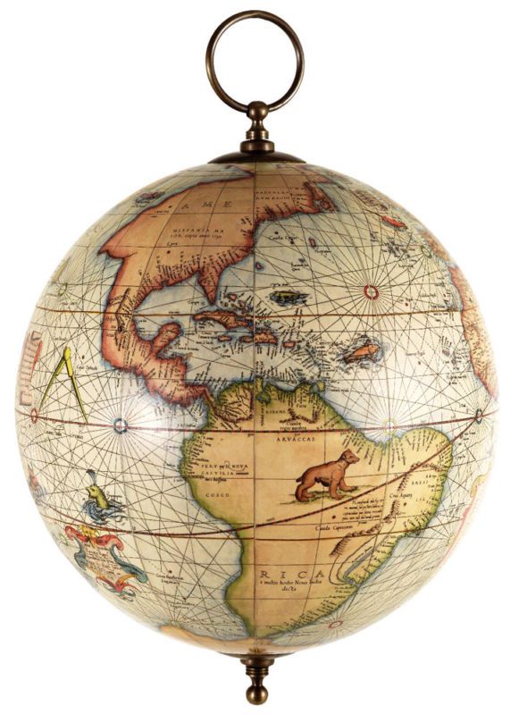 GERARDUS MERCATOR OLD WORLD GLOBE MAP HANGING ATLAS 13  