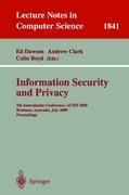 Information Security and Privacy 5th Australasian Conf 9783540677420 