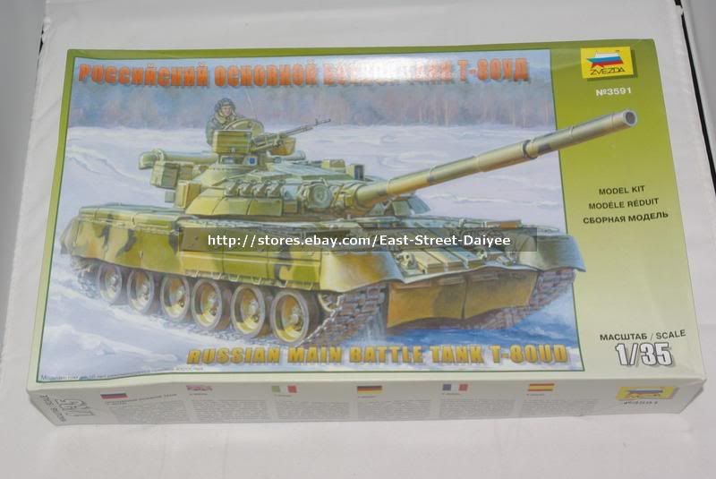 ZVEZDA 1/35 3591 Russian Main Battle Tank T 80 T 80UD  