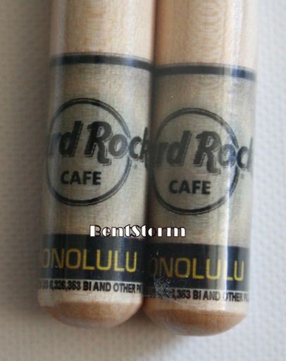 NEW Hard Rock Cafe HONOLULU Hawaii Drumsticks German Iron Cross Skull 