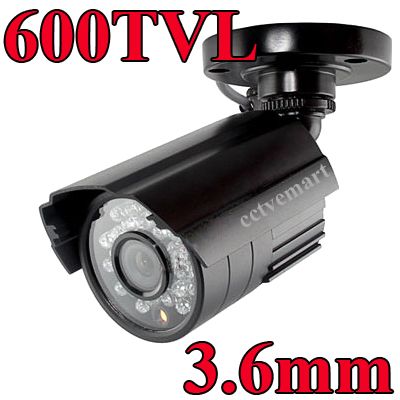 8CH 1TB H.264 Net Surveillance DVR 600TVL IR CCD Outdoor Security 