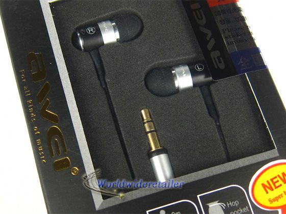 AWEI earphone ES Q3 For Apple iPhone 3G/iPhone 3GS/iPhone 4, iPod 