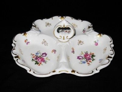 Reichenbach GDR Candy or Relish Tray w/ Handle 3 Parts  