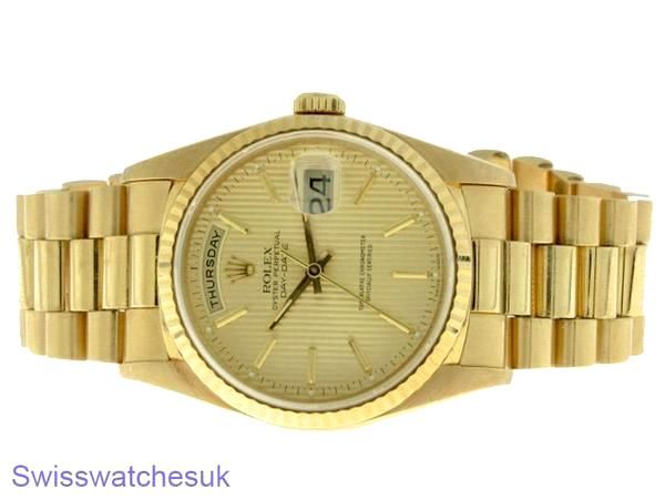 ROLEX DAYDATE 18K GOLD PRESIDENT WATCH AUTO Shipped from London,UK 