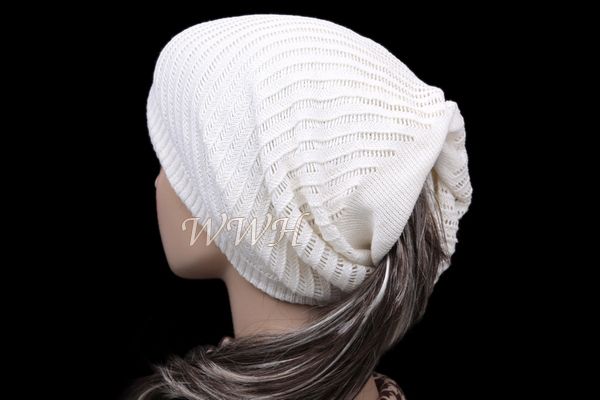 STYLISH REVERSE KNIT BEANIE HAT WINTER CAP be309w  