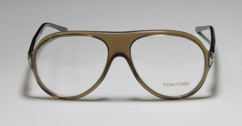 NEW TOM FORD TF 5012 51 14 135 DESIGNER AVIATOR BROWN EYEGLASSES 