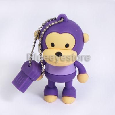 New 2GB 4GB 8GB 16GB Cartoon Monkey USB 2.0 Flash Memory Pen Drive 