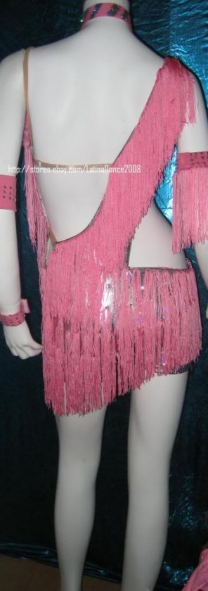 LATIN SALSA BALLROOM SHOW COMPETITION DRESS SIZEM(LH8)  