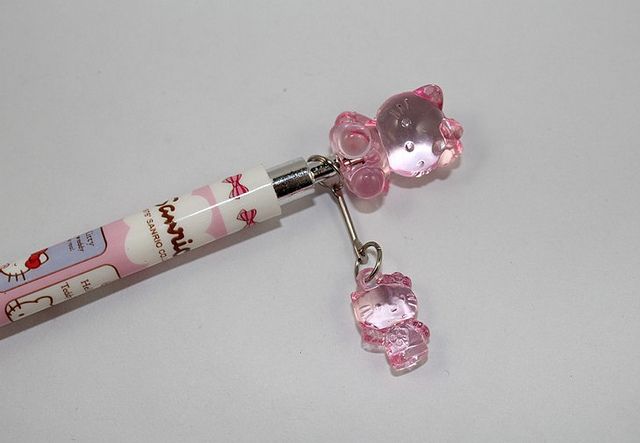 Hello Kitty cartoon mechanical(propelling) pencil with pendant,0 