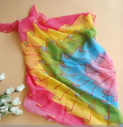 Sexy Sarong Pareo Beach Cover Up Scarf Swimwear 6 color  