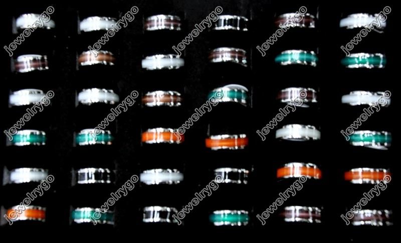 Wholesale lots 50 New Design Spin stainless steel Rings  