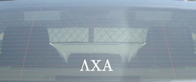 NEW Lambda Chi Alpha   White Car Window Decal  