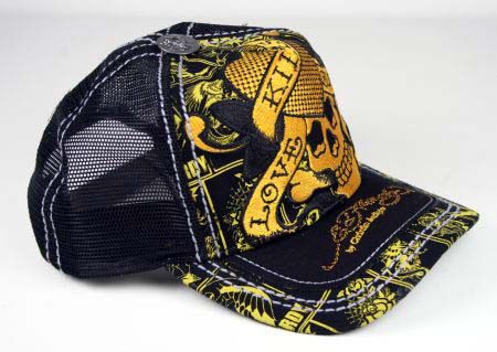 ED Hardy trucker Cap LOVE KILLS Skull Roses New Tiger  