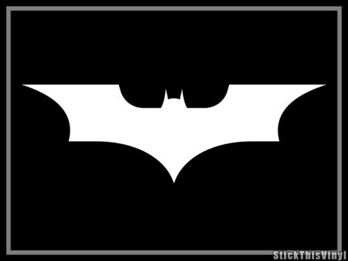 The Dark Knight 2008 Batman Logo Decal Sticker (2x)  