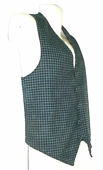 WESTERN FRONTIER COWBOY / GAMBLERS WOOL VEST 1800S G  