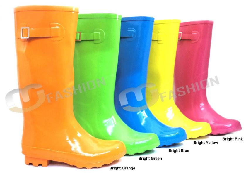 WOMENS LADIES FESTIVAL WELLIES WELLINGTON BOOTS ORANGE BLUE PINK 