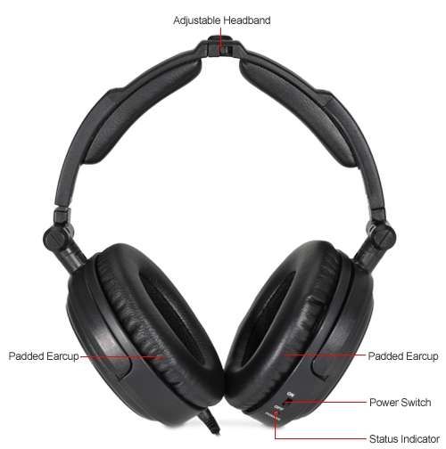 Able Planet NC192B Foldable NoiseCanceling Headpho 816246012260  