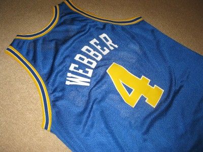 CHRIS WEBBER GOLDEN STATE WARRIORS CHAMPION JERSEY SIZE 48