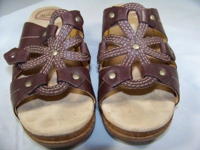 DANSKO Serena Waxy Java Sandals Size 39 8.5 Womens Shoes $120 Retail 