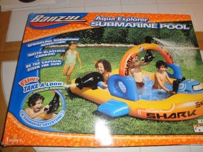   aqua explorer submarine pool sprinkling sub adventure water cannon